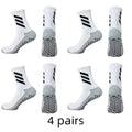 Kit com 4 Pares de Meias Profissionais Esportivas Antiderrapantes