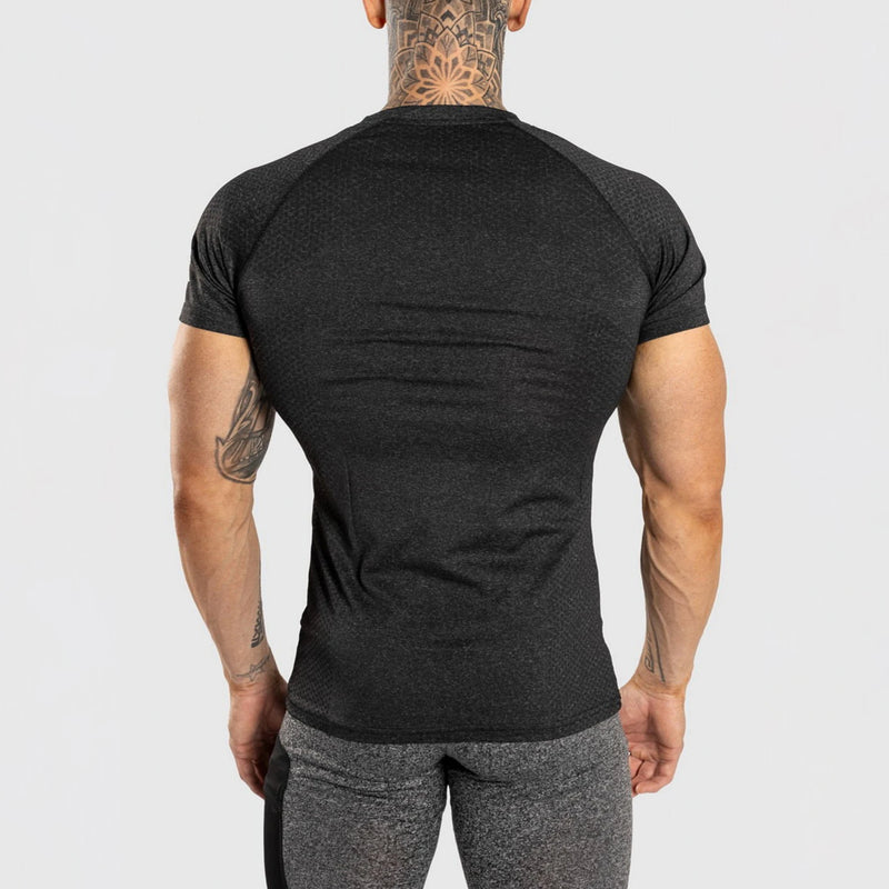 T-shirt Masculina Esportiva – Compressão, Musculação, Secagem Rápida