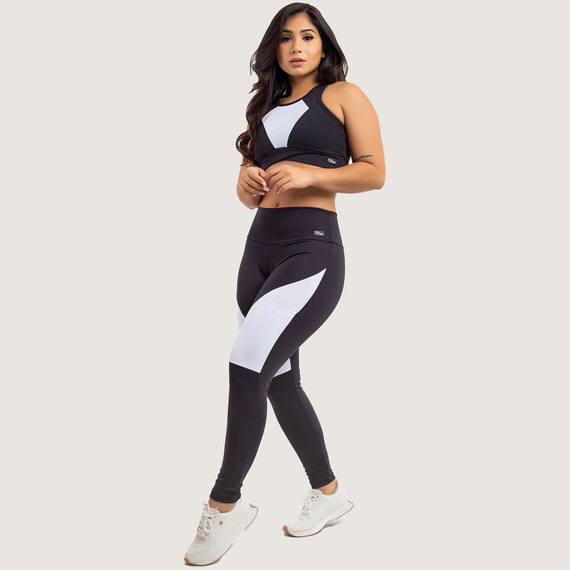 Conjunto Fitness VIÉRE – Legging e Top Sem Transparência para Treinos com Conforto e Estilo