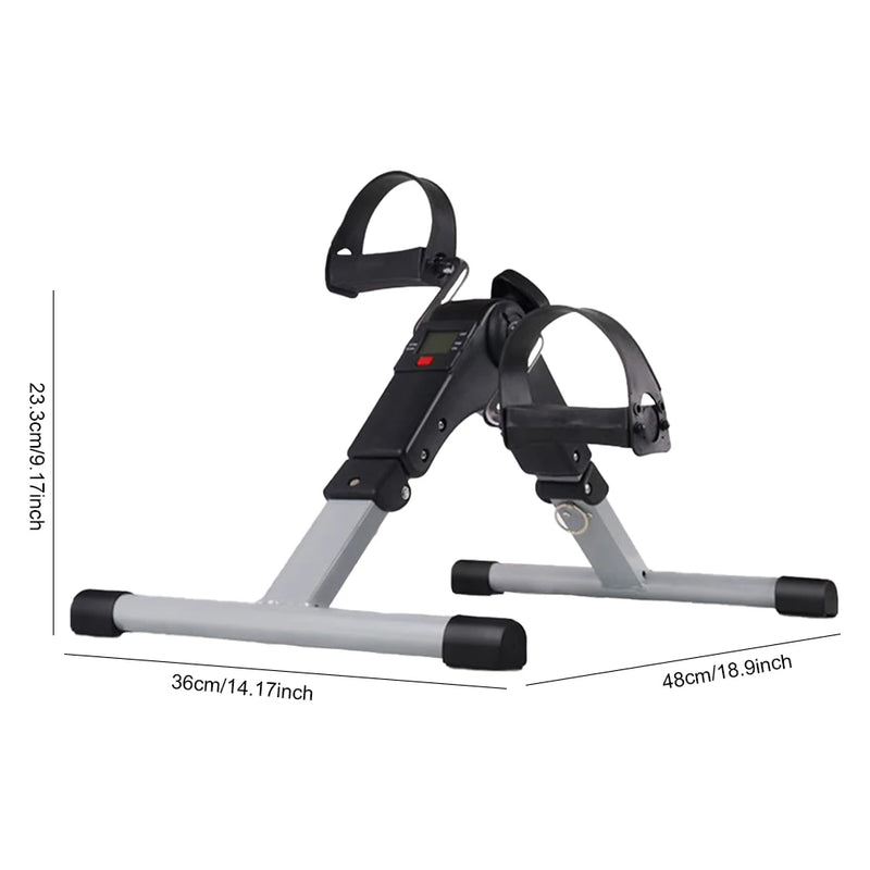 Mini Bicicleta Ergométrica Dobrável com Display LCD – Ideal para Reabilitação e Exercícios em Casa