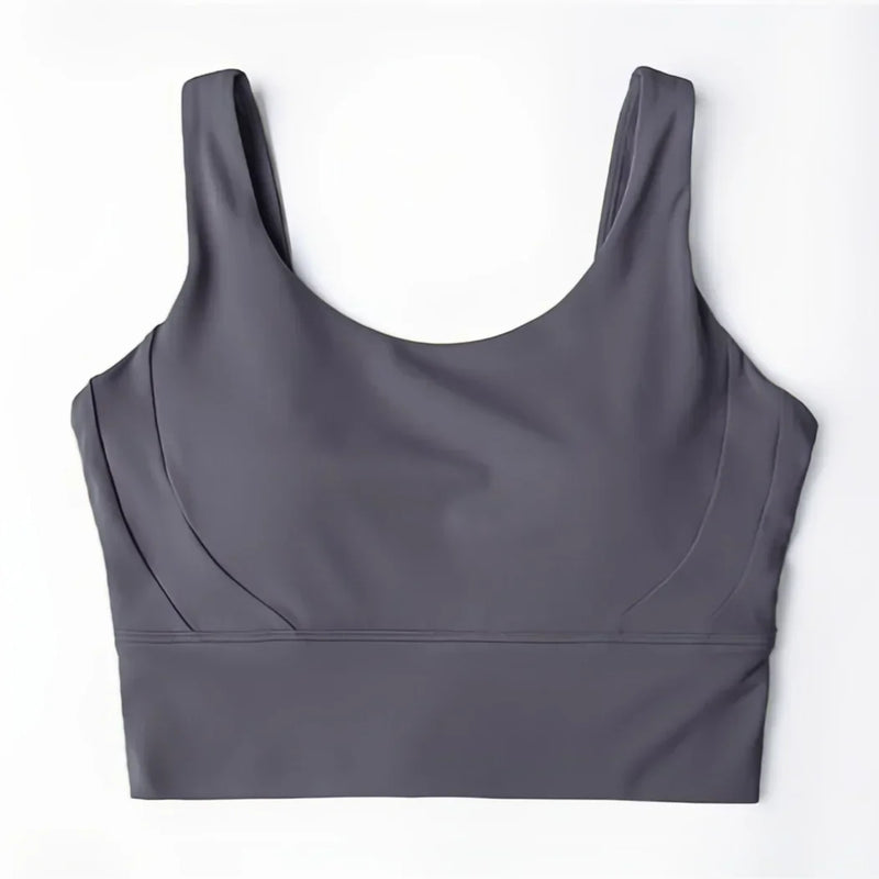 Conjunto de Yoga Seamless Feminino – Top com Sutiã Semi-Fixo e Legging com Bolso, Conforto e Estilo para Seus Treinos