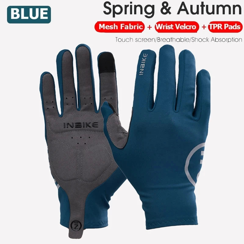 INBIKE Luvas de Ciclismo com Proteção Térmica e Toque na Tela – Conforto, Proteção e Estilo nas Quatro Estações
