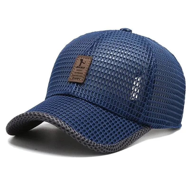 Boné de Malha Masculino – Tendência Coreana para Primavera e Verão, Estilo Casual e Outdoor