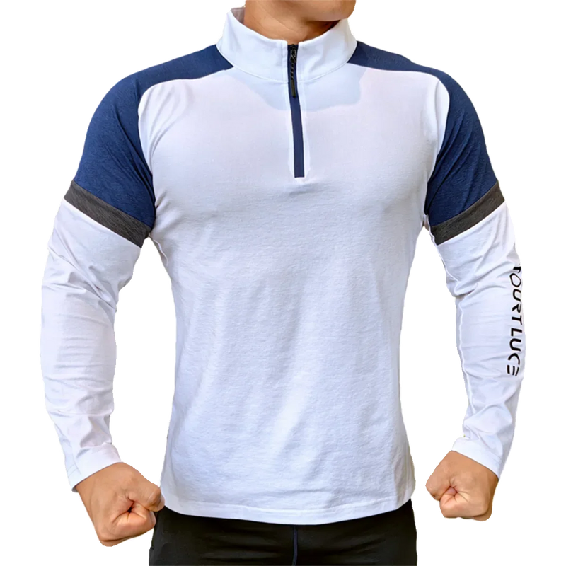 Camiseta Compressão SHEDAO Masculina com Zíper – Conforto Extremo para Alta Performance