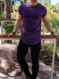 Camiseta Masculina Muscle Fitness – Algodão de Alta Qualidade para Treinos e Atividades Esportivas