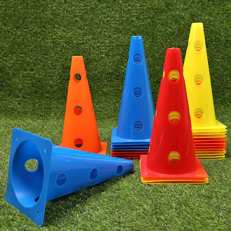 Kit com 5 Cones de Treinamento – Futebol, Agilidade e Obstáculos para Crianças