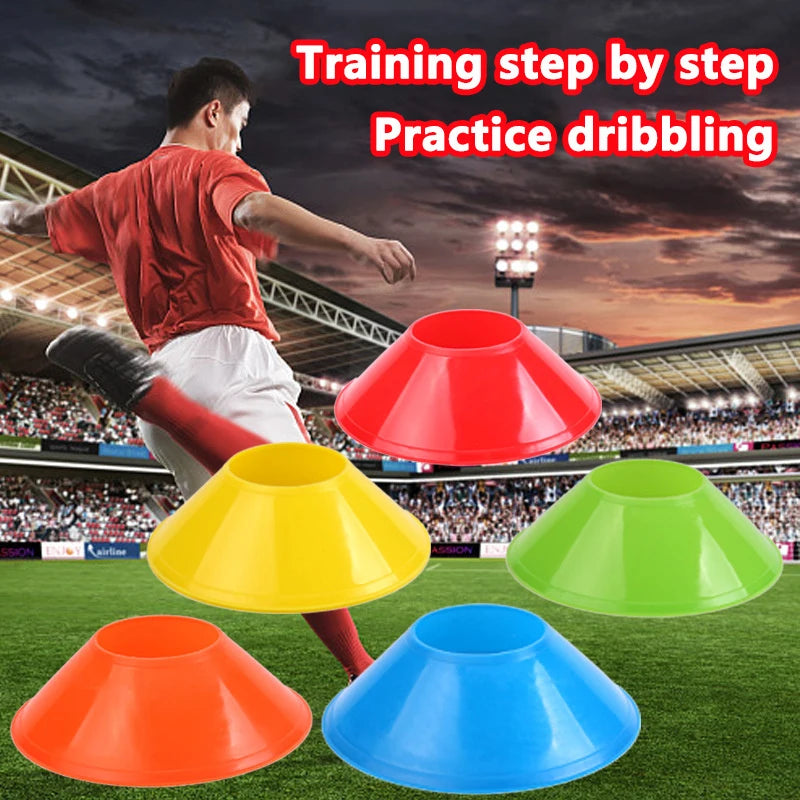 Kit com 10 Cones de Treinamento – Futebol e Agilidade