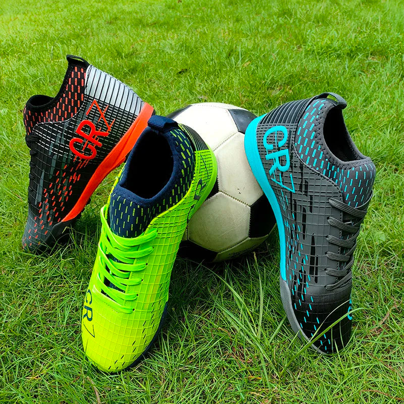 Chuteira Masculina CR7 Society – Leve, Respirável e Confortável | Ideal para Treinos e Jogos no Gramado Sintético (TF)