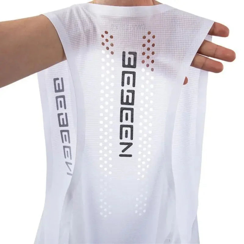 Regata Masculina de Malha Respirável – Top Esportivo Sem Manga, Leve, Secagem Rápida, Ajuste Slim