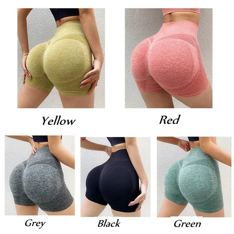 Shorts Feminino de Yoga com Cintura Alta – Levanta Bumbum, Controle de Barriga, Ideal para Academia, Corrida e Esportes Casuais