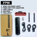 Farol de Bike Fivemi 5LEDs – Iluminação Extrema com 6000LM e Bateria de Longa Duração