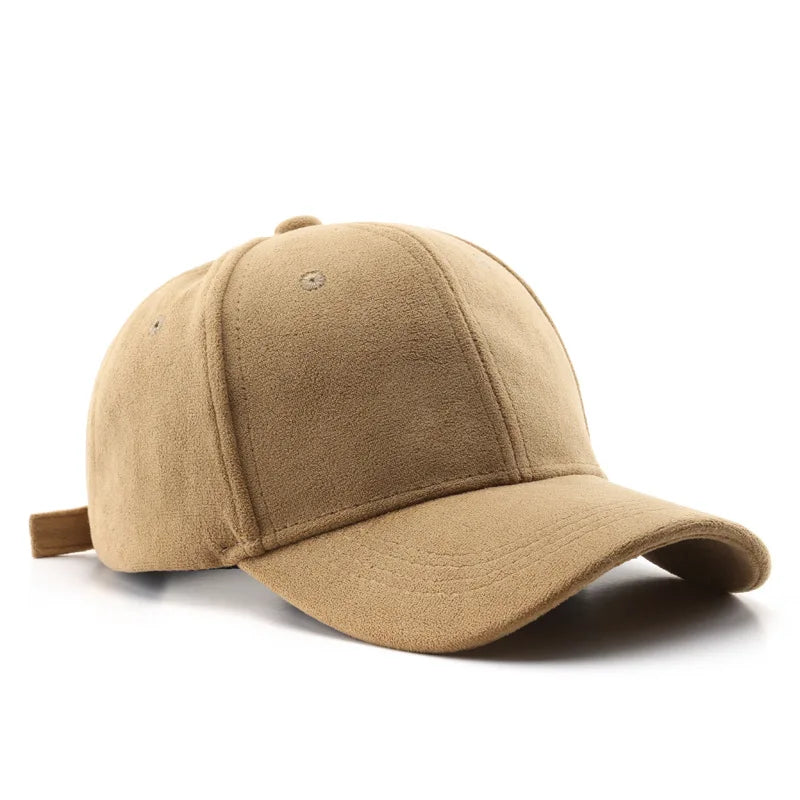 Boné Casual Unissex – Estilo Baseball em Camurça