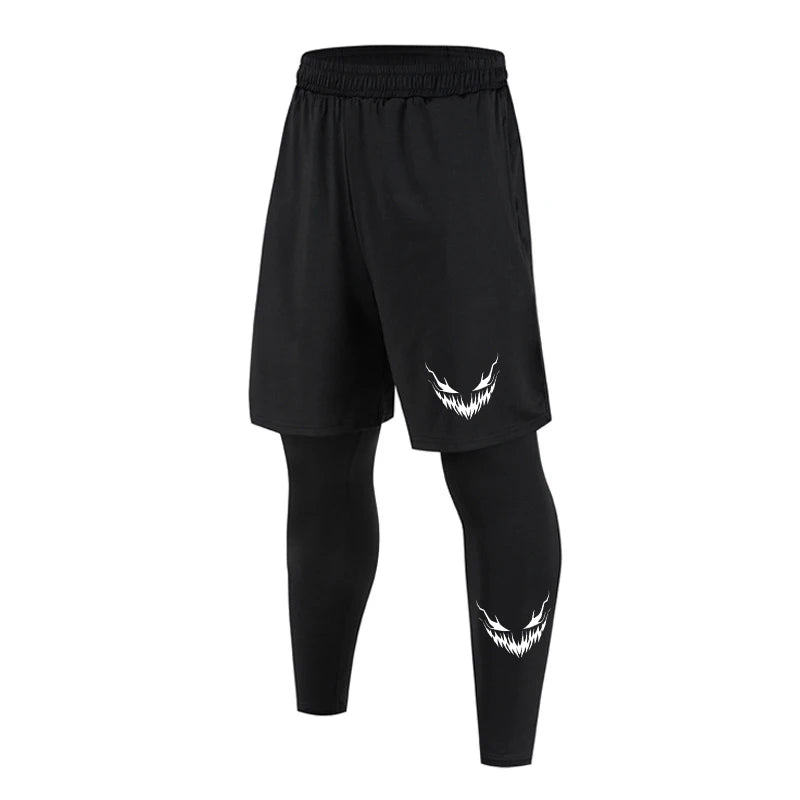Calça Esportiva Masculina de Compressão – Secagem Rápida para Corrida, Treinos e Jogging