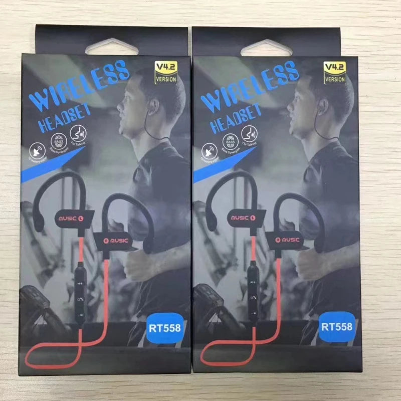 Fones de Ouvido Bluetooth à Prova d'Água – Headset Esportivo com Microfone