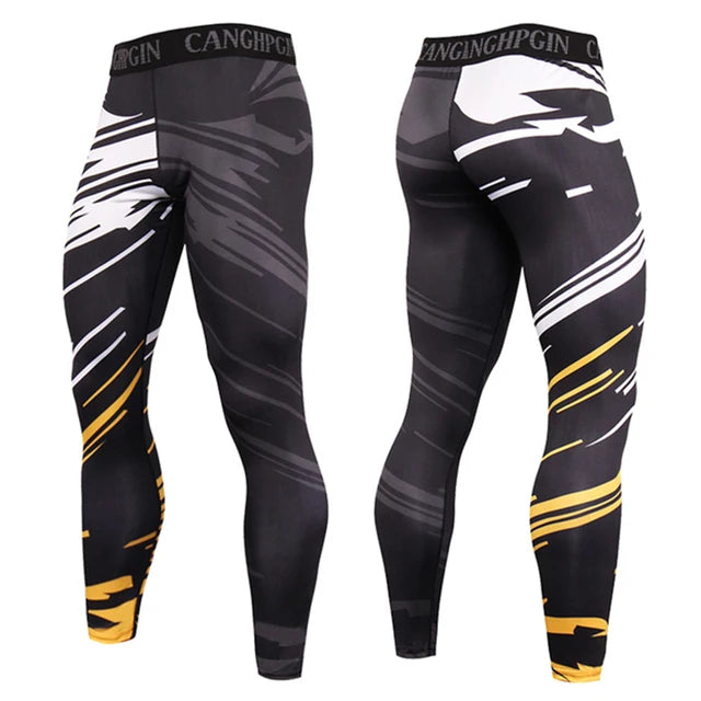 Calça Legging Masculina para Corrida e Treino – Compressão, Secagem Rápida, Fitness, Academia, Jogging e Esportes