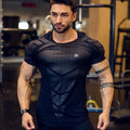 Camiseta Masculina Esportiva – Treino, Compressão, Secagem Rápida, Manga Curta, Fitness e Musculação