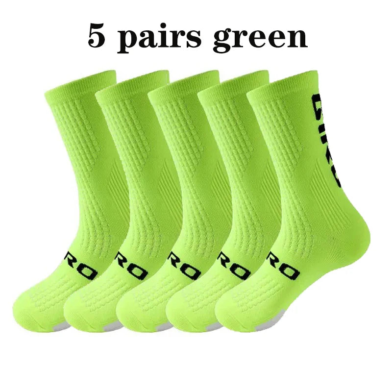 Kit 5 Pares de Meias Masculinas para Ciclismo e Esportes