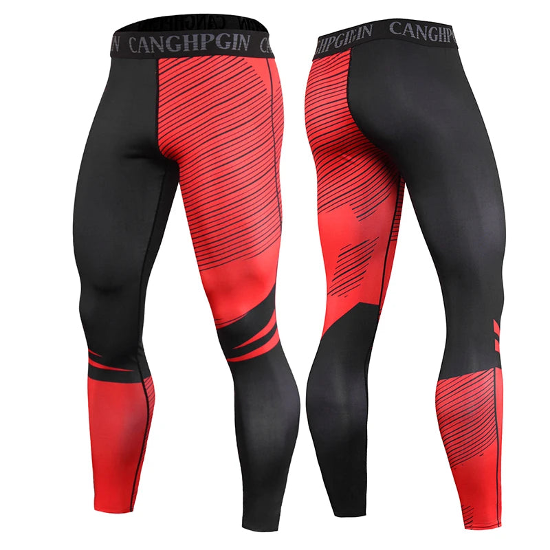 Calça Legging Masculina para Corrida e Treino – Compressão, Secagem Rápida, Fitness, Academia, Jogging e Esportes