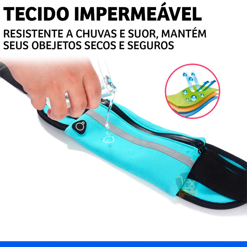 Pochete Esportiva Preta – Ideal para Corrida, Caminhada e Atividades ao Ar Livre