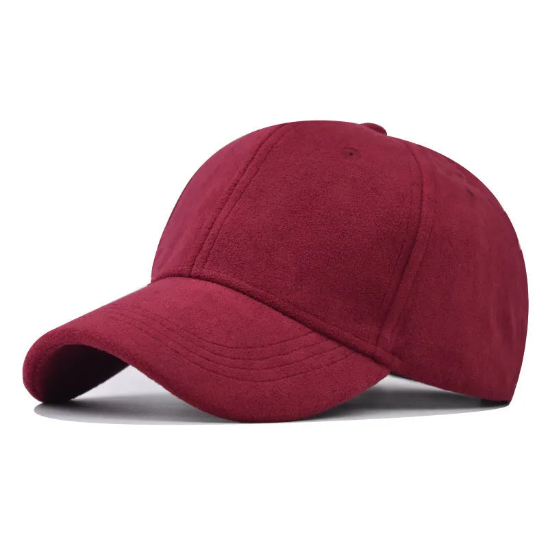 Boné Casual Unissex – Estilo Baseball em Camurça