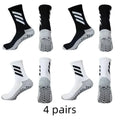 Kit com 4 Pares de Meias Profissionais Esportivas Antiderrapantes