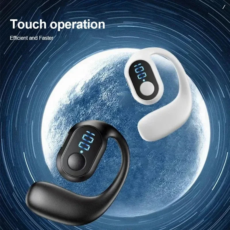 Fone TWS Bluetooth 5.3 com gancho, 'WiFi, para Huawei/Xiaomi.