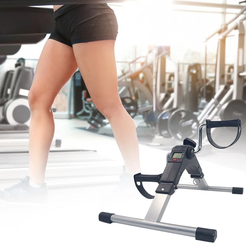 Mini Bicicleta Ergométrica Dobrável com Display LCD – Ideal para Reabilitação e Exercícios em Casa