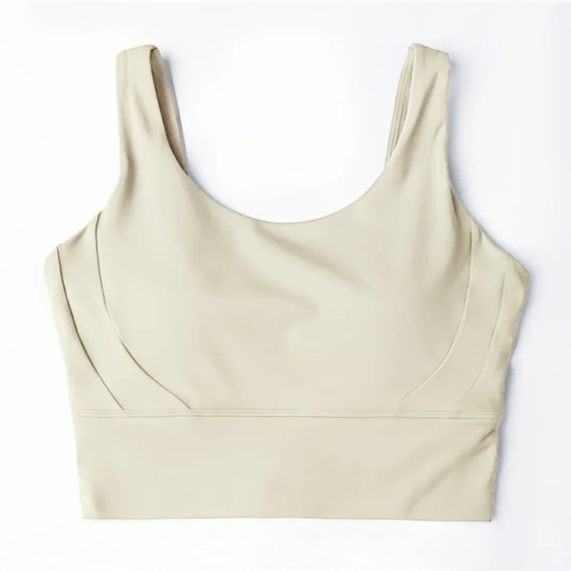 Conjunto de Yoga Seamless Feminino – Top com Sutiã Semi-Fixo e Legging com Bolso, Conforto e Estilo para Seus Treinos