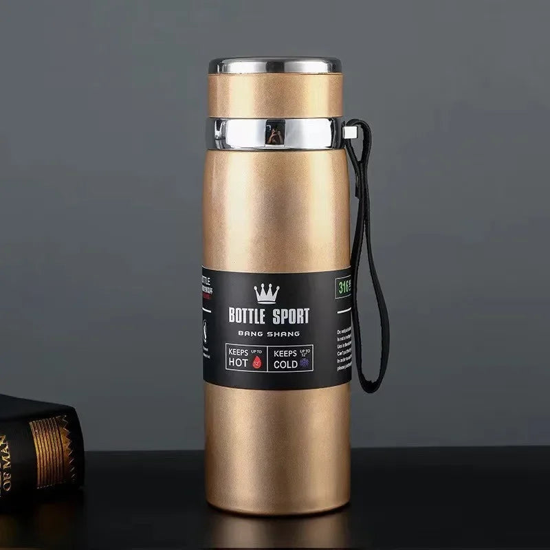 Garrafa Térmica 1000ml Inox – Isolamento a Vácuo para Café, Chá ou Água