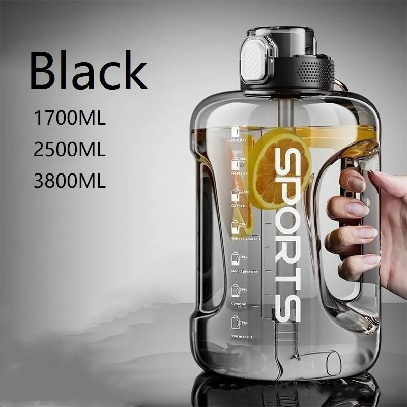 Garrafa Fitness de Alta Capacidade com Canudo – BPA Free