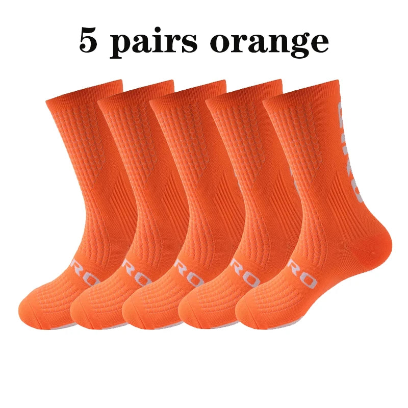 Kit 5 Pares de Meias Masculinas para Ciclismo e Esportes