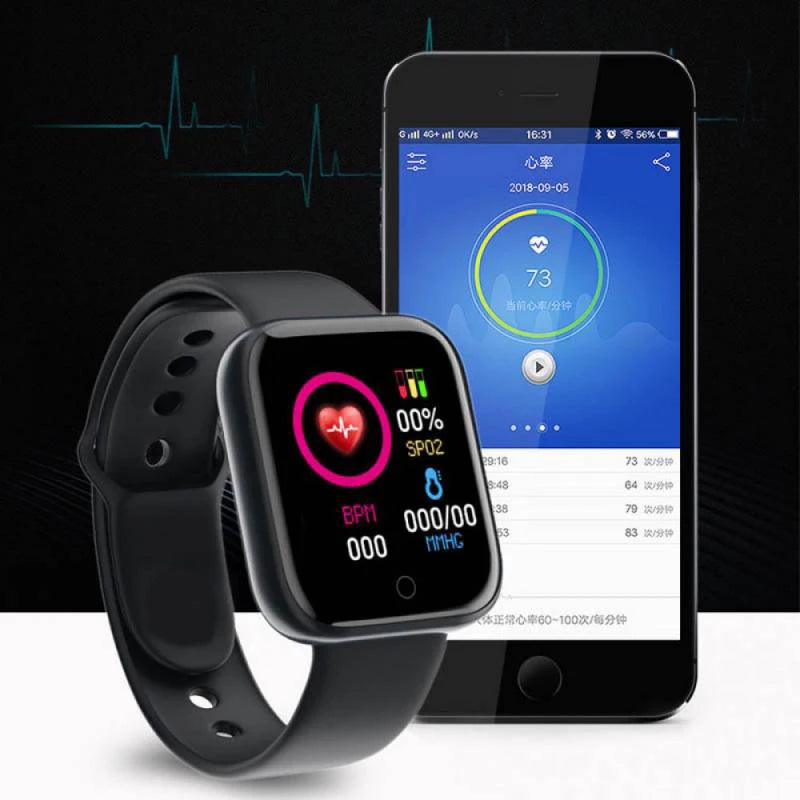 Smartwatch Multifuncional Y68 D20 – Para Homens, Mulheres e Atletas ⌚️🎧