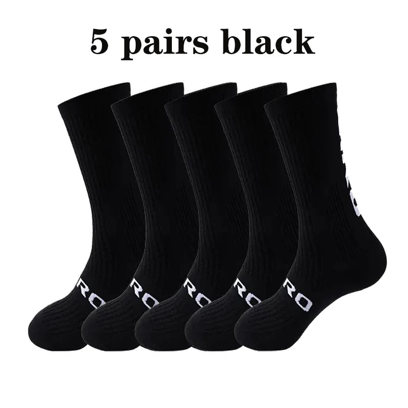 Kit 5 Pares de Meias Masculinas para Ciclismo e Esportes