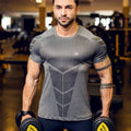 Camiseta Masculina Esportiva – Treino, Compressão, Secagem Rápida, Manga Curta, Fitness e Musculação