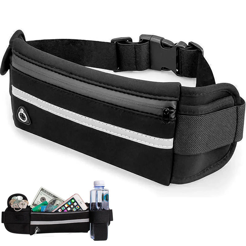 Pochete Esportiva Preta – Ideal para Corrida, Caminhada e Atividades ao Ar Livre