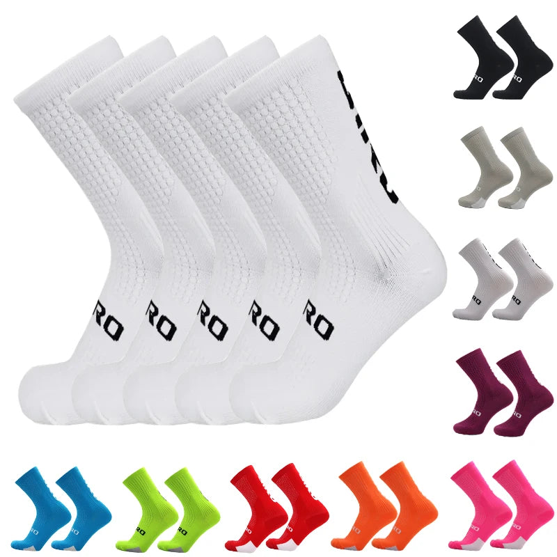 Kit 5 Pares de Meias Masculinas para Ciclismo e Esportes