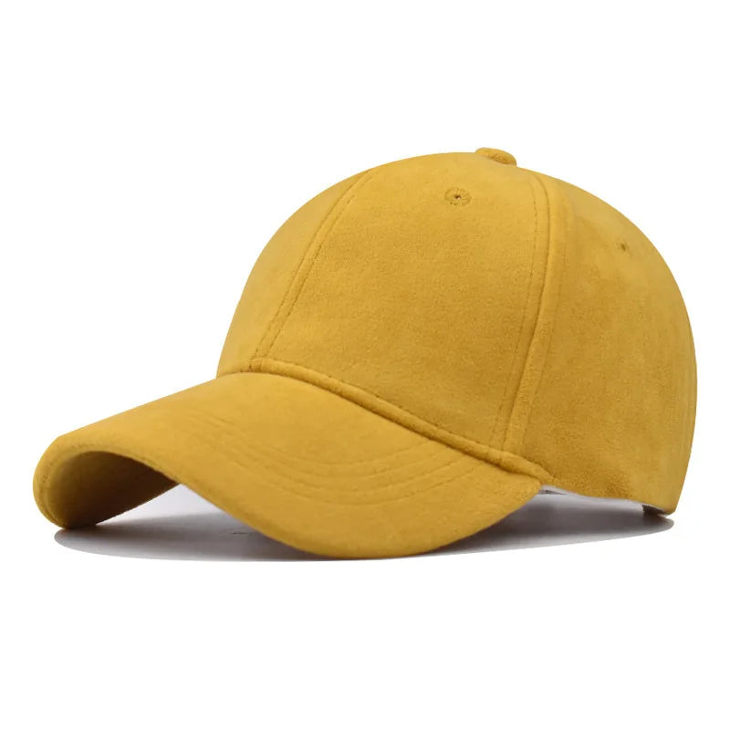 Boné Casual Unissex – Estilo Baseball em Camurça