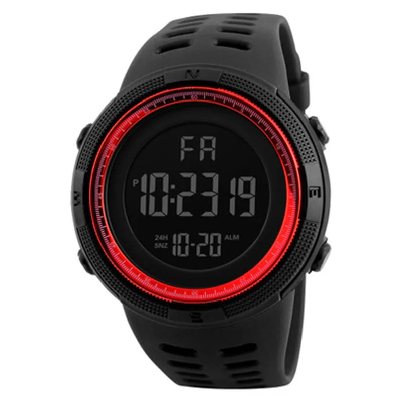 Relógio Esportivo Masculino Digital – Militar, Multifuncional e com Luz de LED