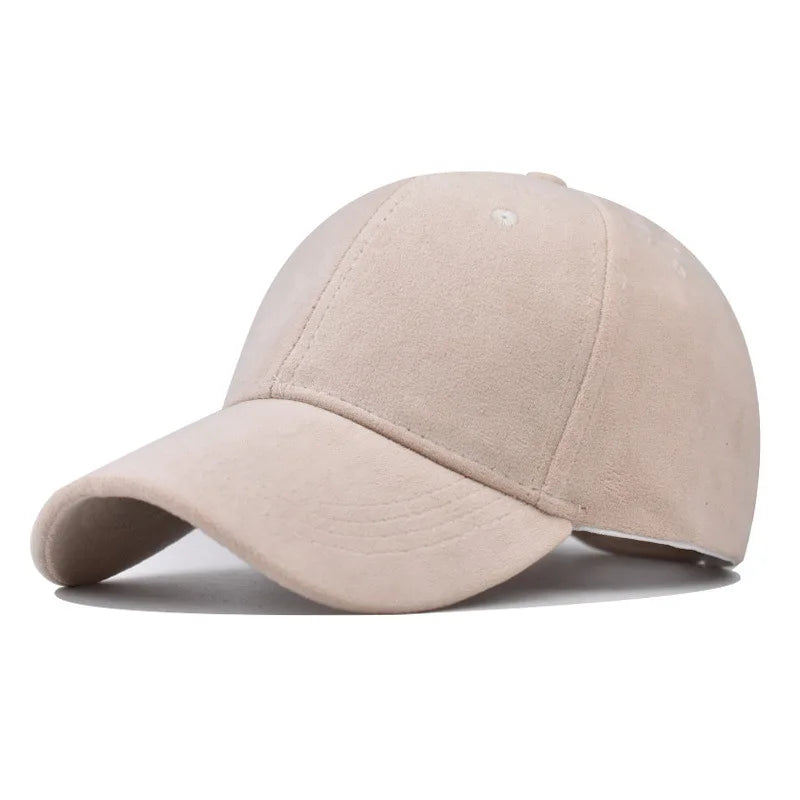 Boné Casual Unissex – Estilo Baseball em Camurça