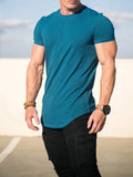 Camiseta Masculina Muscle Fitness – Algodão de Alta Qualidade para Treinos e Atividades Esportivas