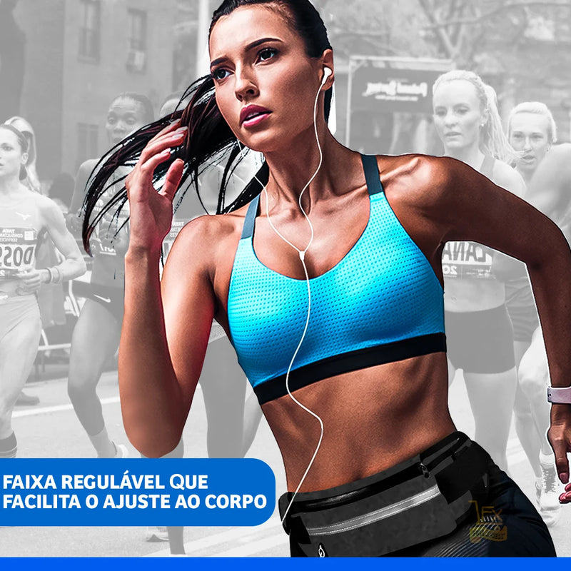 Pochete Esportiva Preta – Ideal para Corrida, Caminhada e Atividades ao Ar Livre