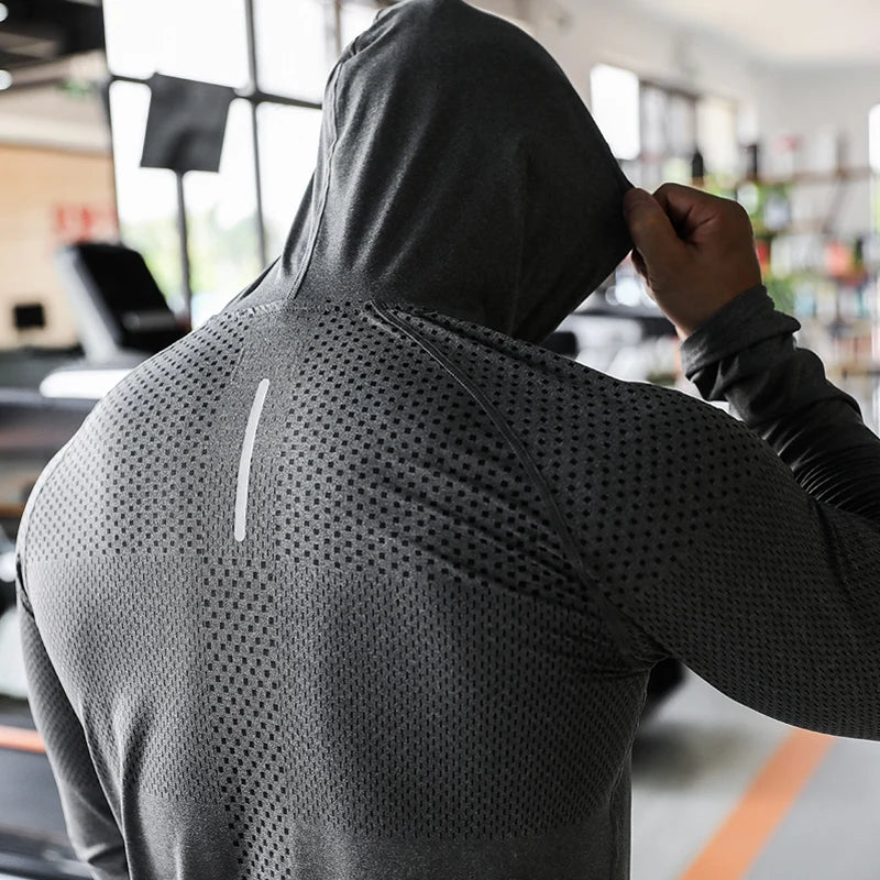 Conjunto Fitness Masculino com Capuz – Blusa e Calça Jogger para Treino e Corrida