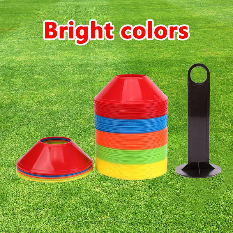 Kit com 10 Cones de Treinamento – Futebol e Agilidade