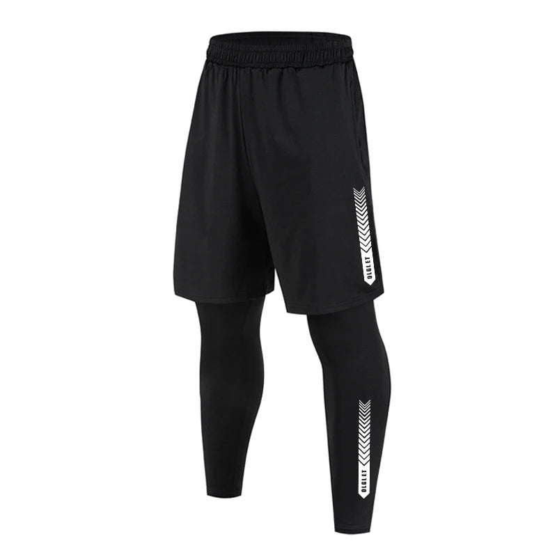 Calça Esportiva Masculina de Compressão – Secagem Rápida para Corrida, Treinos e Jogging