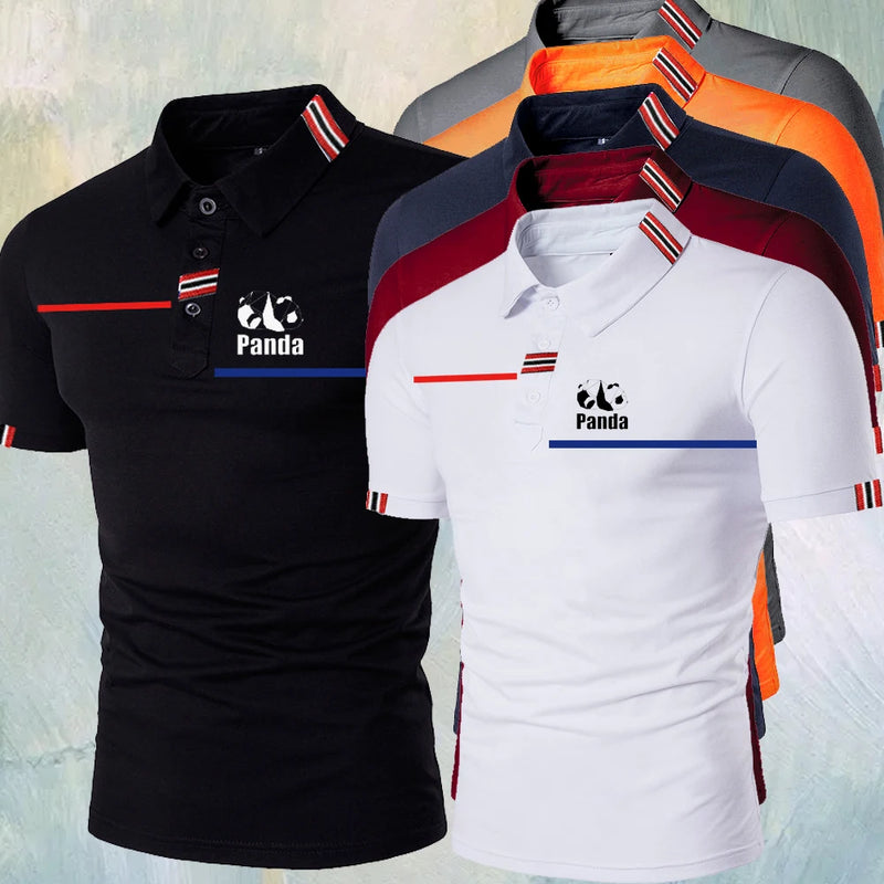 Camiseta Polo Masculina de Alta Qualidade – Camisa Casual de Manga Curta, Estilo Esportivo, T-Shirt com Gola, Solta e Fashion para o Verão