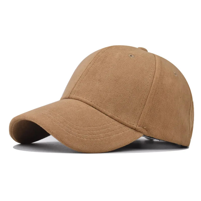 Boné Casual Unissex – Estilo Baseball em Camurça