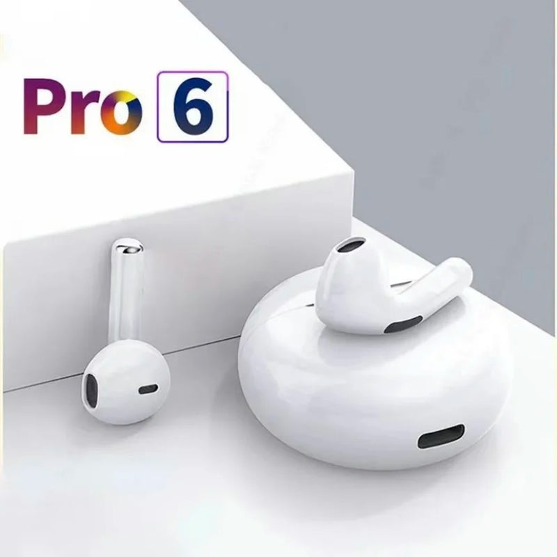 Fones de Ouvido Sem Fio Pro6 TWS Originais com Controle por Toque