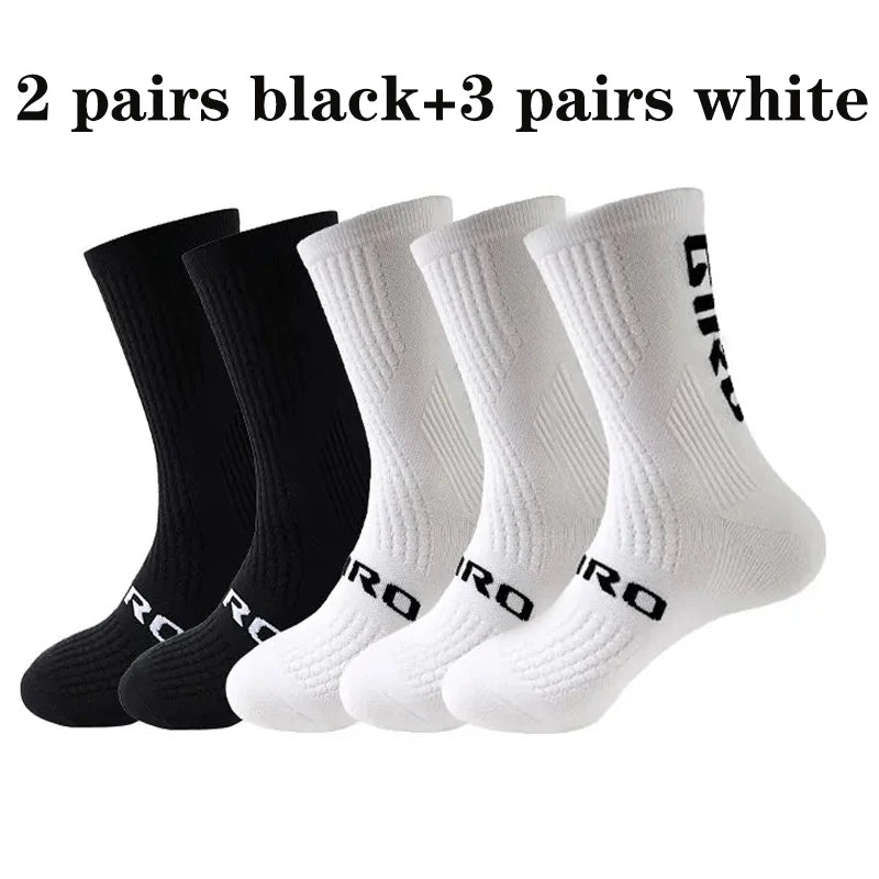 Kit 5 Pares de Meias Masculinas para Ciclismo e Esportes