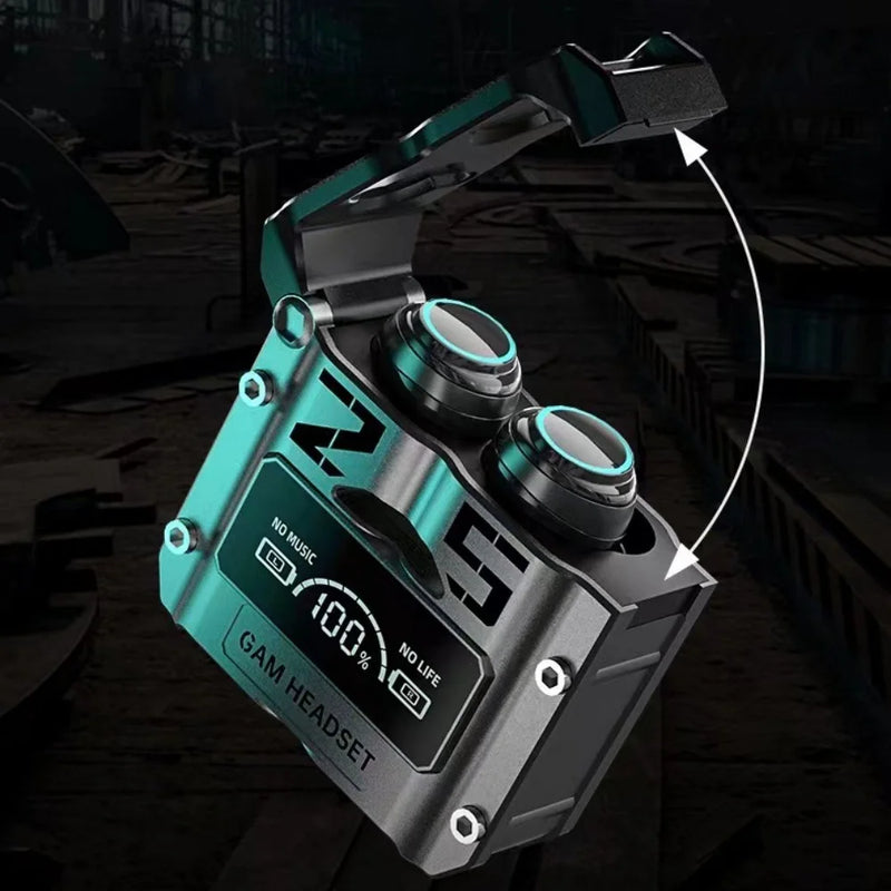 Fones De Ouvido Esportivos TWS M25 Sem Fio Bluetooth 5.3 Earbuds Com LED Microphone Estéreo Para jogos