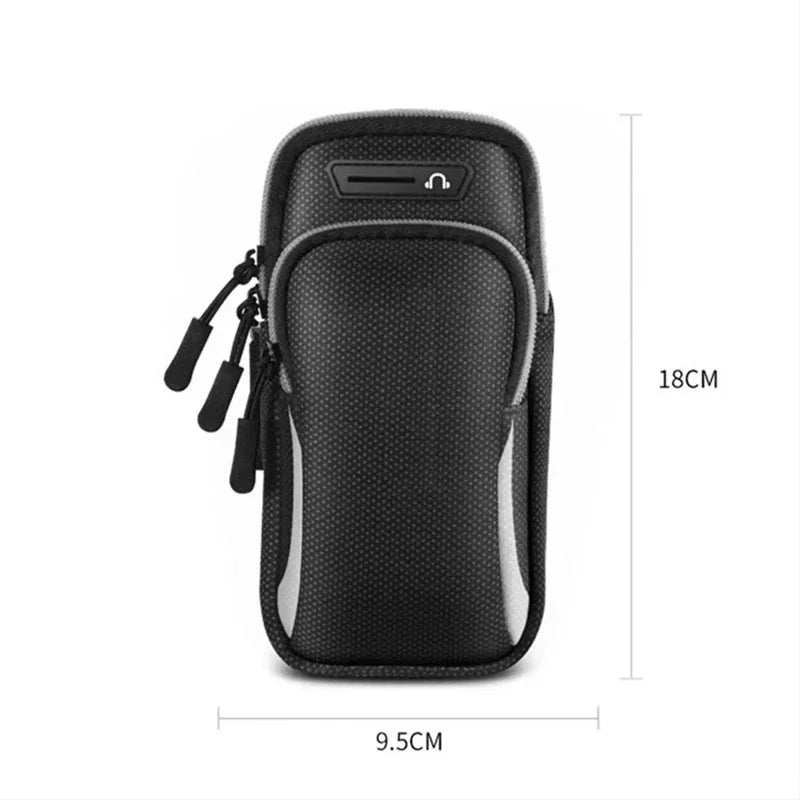 Suporte de braço esportivo universal para celular – Ideal para corrida, compatível com celulares de até 7,5"